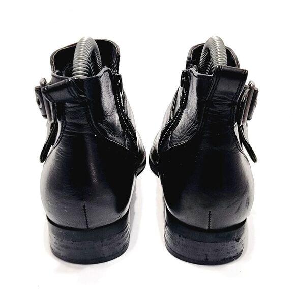 Vionic Logan Womens Black Leather Ankle Booties Side Zip Comfort Size 6 Boots - Picture 6 of 7